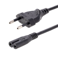 StarTech.com 3 m Laptop Stromkabel, Eurostecker auf C7 Stecker, 2.5A 250V, 18AWG, Notebook/Laptop Netzkabel, Kaltgerätekabel, Ersatz Laptop Ladekabel / Ladegerät Kabel