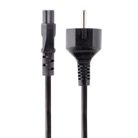StarTech.com 3 m Laptop Stromkabel, EU Schuko auf C5 Stecker, 2.5A 250V, 18AWG, Laptop Ersatz Stromkabel/Ladekabel, Netzkabel für Laptop, Kleeblatt/Mickey Mouse Stromkabel