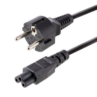 StarTech.com 3 m Laptop Stromkabel, EU Schuko auf C5 Stecker, 2.5A 250V, 18AWG, Laptop Ersatz Stromkabel/Ladekabel, Netzkabel für Laptop, Kleeblatt/Mickey Mouse Stromkabel