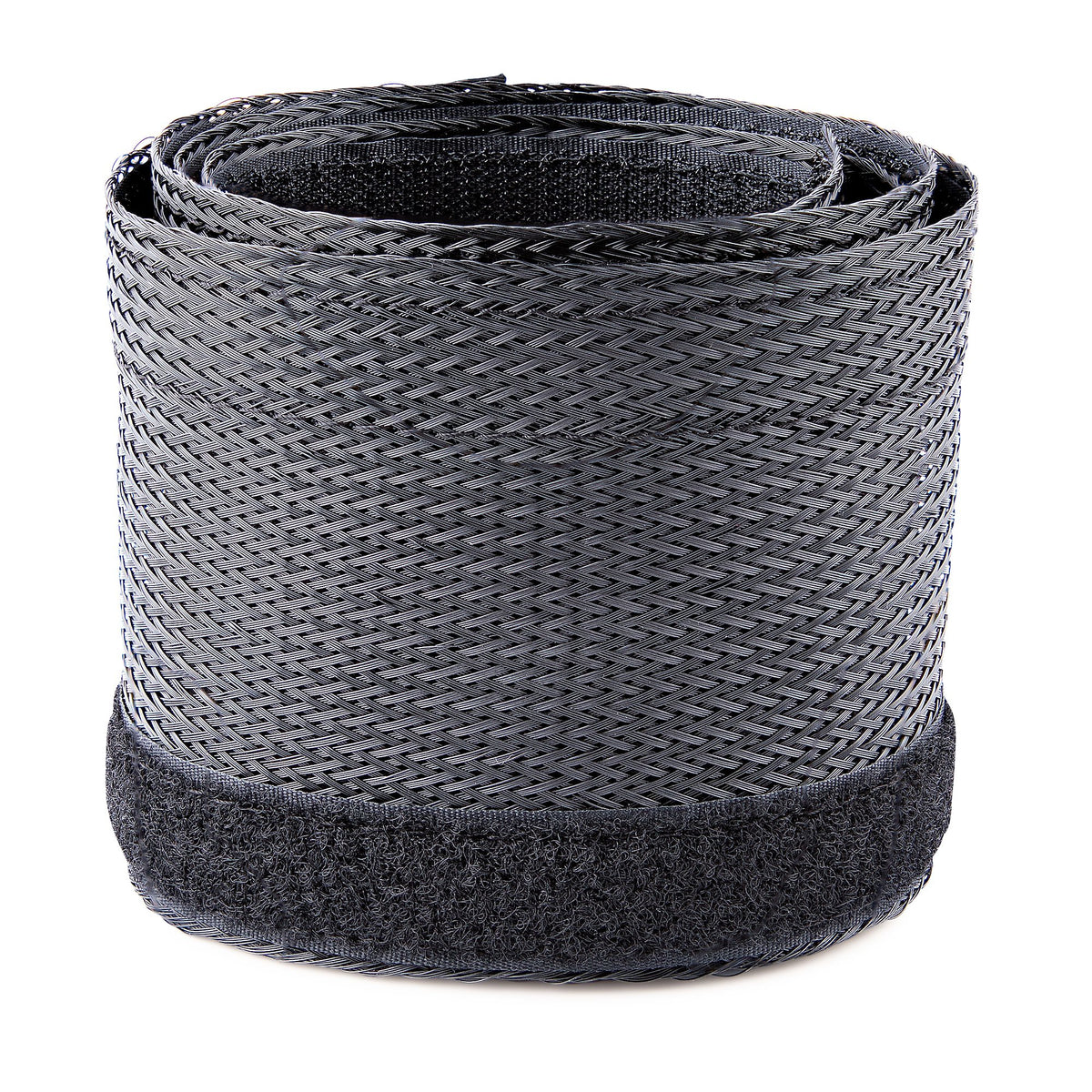 StarTech.com 3 m Kabelschlauch mit Klettverschluss, kürzbare, hochbelastbare Kabelhülle, 3 cm Durchmesser, Netzgewebeschlauch, Kabelmanagement / Kabel Organizator / Kabelbündelschlauch / Kabeltülle, Schwarz