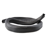 StarTech.com 3 m Kabelschlauch mit Klettverschluss, kürzbare, hochbelastbare Kabelhülle, 3 cm Durchmesser, Netzgewebeschlauch, Kabelmanagement / Kabel Organizator / Kabelbündelschlauch / Kabeltülle, Schwarz