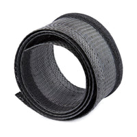 StarTech.com 3 m Kabelschlauch mit Klettverschluss, kürzbare, hochbelastbare Kabelhülle, 3 cm Durchmesser, Netzgewebeschlauch, Kabelmanagement / Kabel Organizator / Kabelbündelschlauch / Kabeltülle, Schwarz