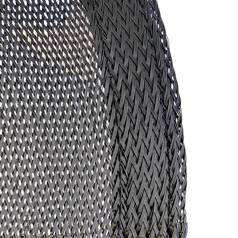 StarTech.com 3 m Kabelschlauch mit Klettverschluss, kürzbare, hochbelastbare Kabelhülle, 3 cm Durchmesser, Netzgewebeschlauch, Kabelmanagement / Kabel Organizator / Kabelbündelschlauch / Kabeltülle, Schwarz