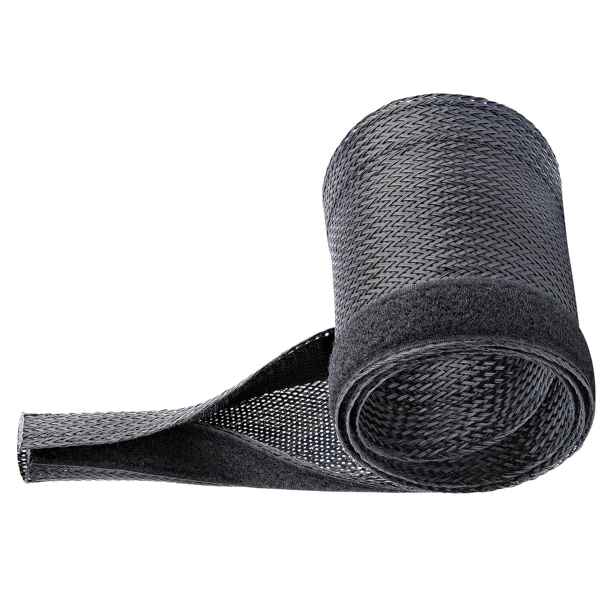 StarTech.com 3 m Kabelschlauch mit Klettverschluss, kürzbare, hochbelastbare Kabelhülle, 3 cm Durchmesser, Netzgewebeschlauch, Kabelmanagement / Kabel Organizator / Kabelbündelschlauch / Kabeltülle, Schwarz