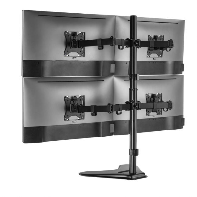 Equip 17"-32" Vierfach-Monitor/LCD-Tischfußhalterung