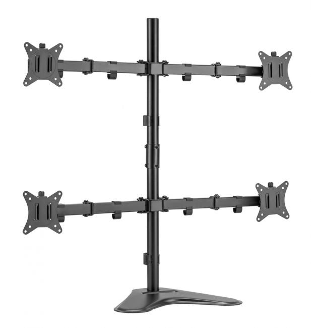 Equip 17"-32" Vierfach-Monitor/LCD-Tischfußhalterung