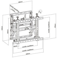 Equip 45"-70" Pop-Out-Videowandhalterung