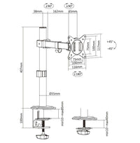 Equip 17"-32" Bewegliche Monitor/LCD-Tischhalterung