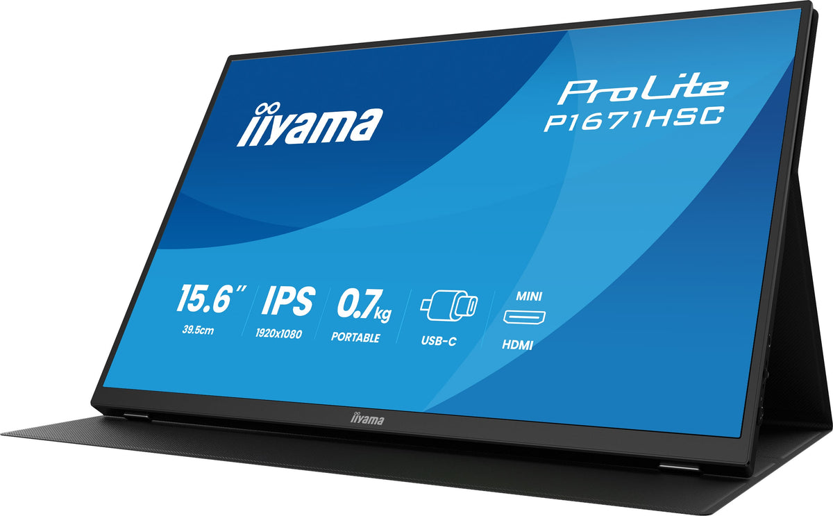 iiyama ProLite P1671HSC-B1 Computerbildschirm 39,6 cm (15.6") 1920 x 1080 Pixel Full HD LED Schwarz