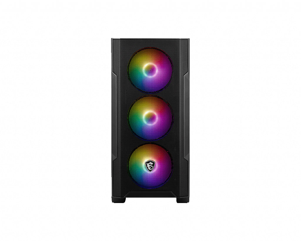 MSI MAG Forge M100R Midi Tower Schwarz, Transparent