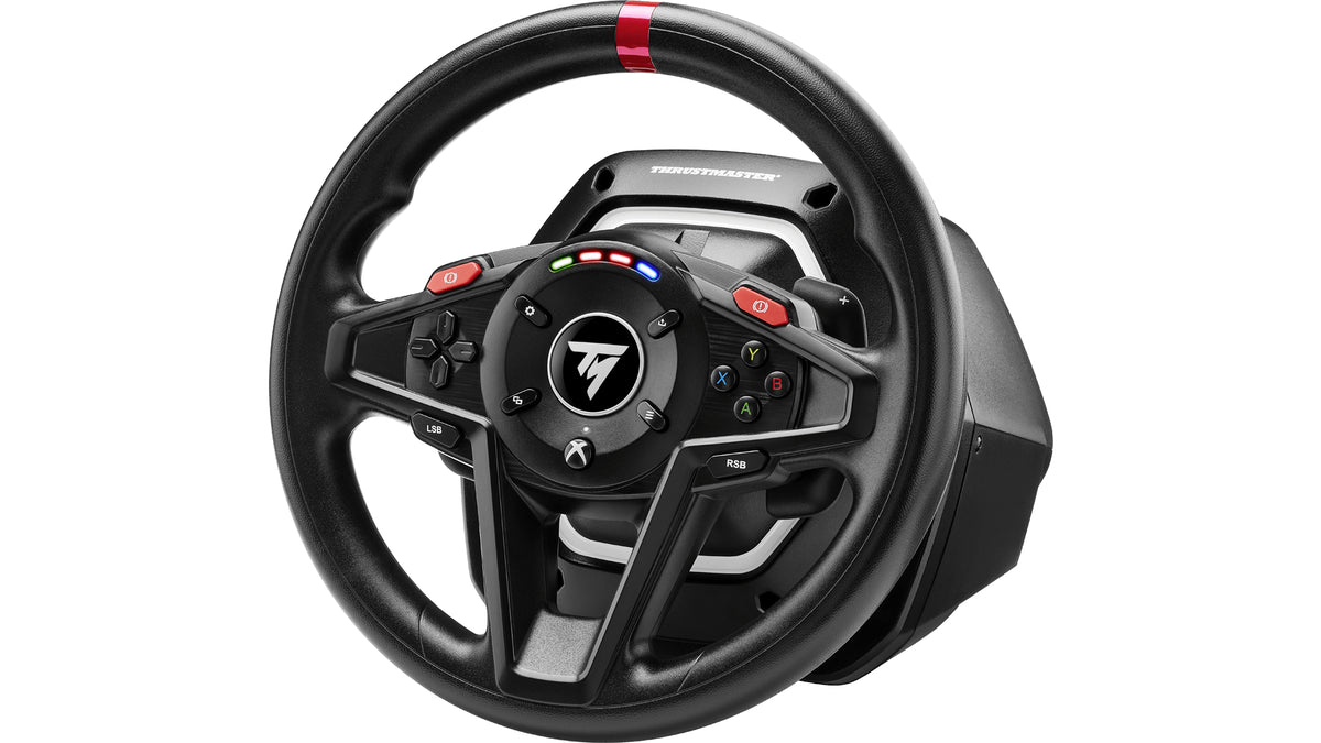 Thrustmaster T128 Schwarz USB Lenkrad + Pedale Analog / Digital PC, Xbox One, Xbox Series S, Xbox Series X, Xbox One X, Xbox One S