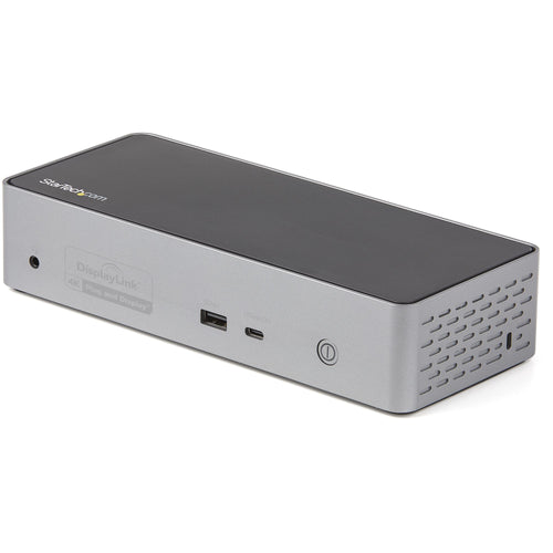 StarTech.com USB C Dockingstation für 4 monitore - 4K 60Hz Hybrid Notebook Dock DisplayPort 1.4 & HDMI 2.0 - Universal USB-C/Thunderbolt Laptop Dock mit 100W PD - USB Hub mit 1x USB-C & 3x USB-A, GbE, Audio