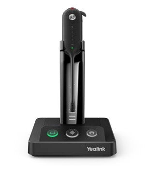 Yealink WH63 Portable UC Kopfhörer Kabellos Ohrbügel, Kopfband, Nackenband Büro/Callcenter Ladestation Schwarz