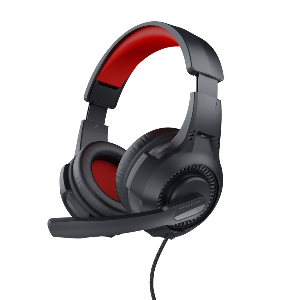 Trust 24785 Wired Headband Gaming Headphones & Headset Black, Red
