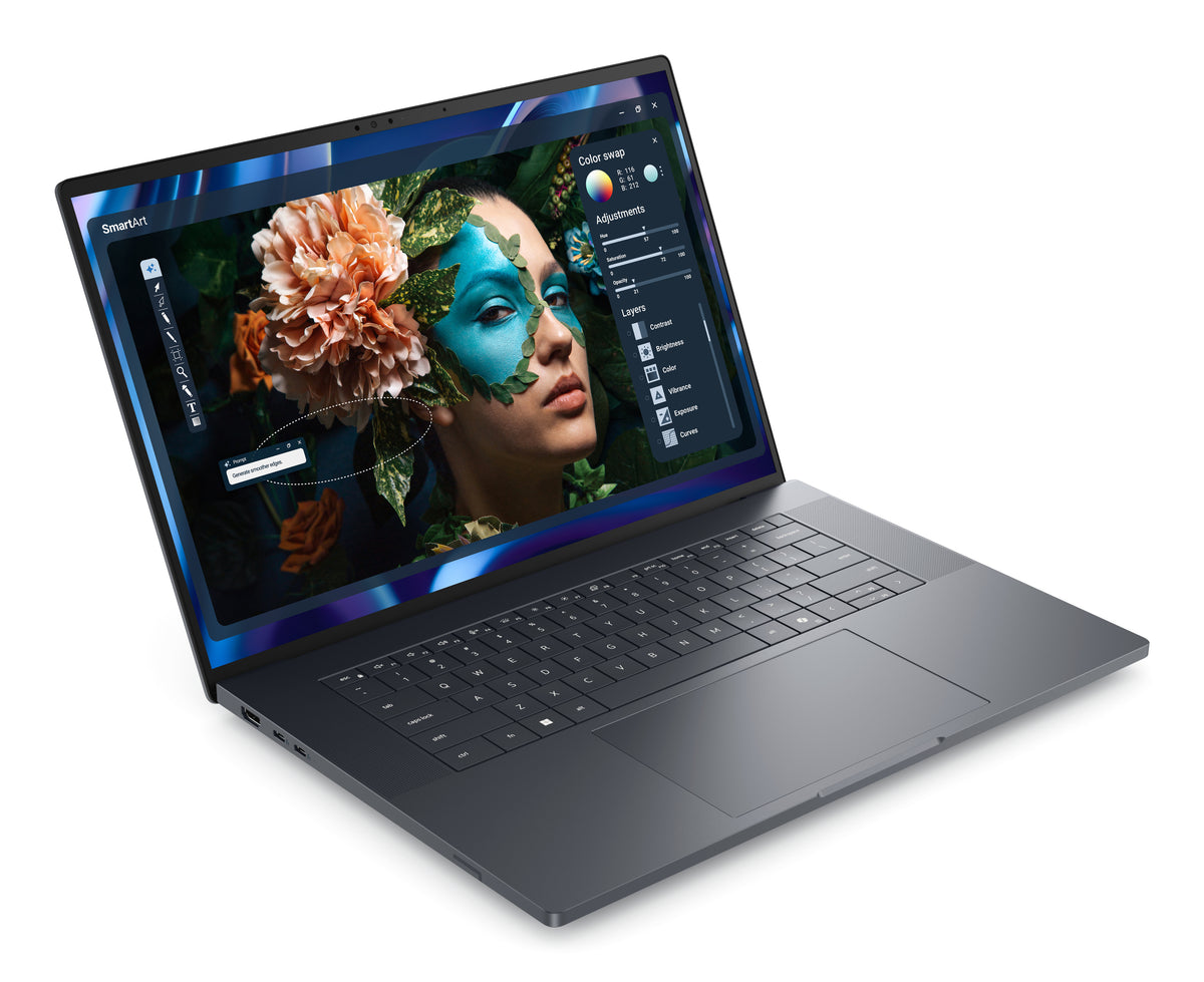 DELL Pro Precision 7 16 PW716260 Copilot+ PC Intel Core Ultra 9 386H Mobiler Arbeitsplatz 40,6 cm (16") WUXGA 64 GB LPDDR5x-SDRAM 1 TB SSD NVIDIA RTX PRO 3000 Blackwell Wi-Fi 7 (802.11be) Windows 11 Pro Grau Deutsch