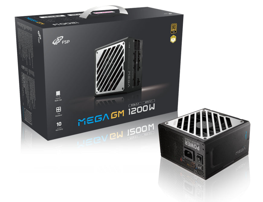 FSP MEGA GM 1200W Netzteil ATX ATX3.1 Schwarz