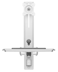 ICY BOX IB-WS700-W, "Sit-Stand-Workstation" mit Wandhalterung für einen Monitor bis zu 35" (89 cm)