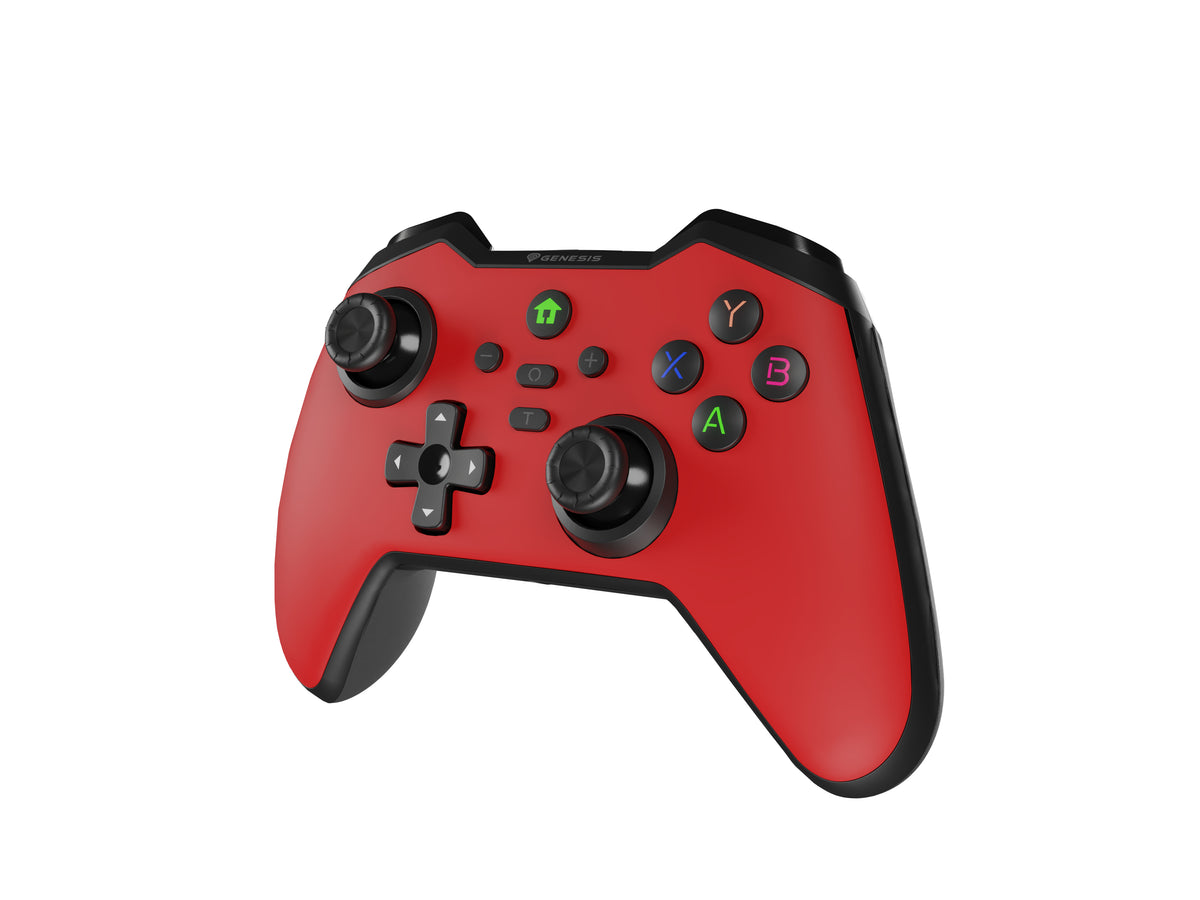 GENESIS Mangan 400 Rot Bluetooth Gamepad Analog / Digital Android, MAC, Nintendo Switch, PC, iOS