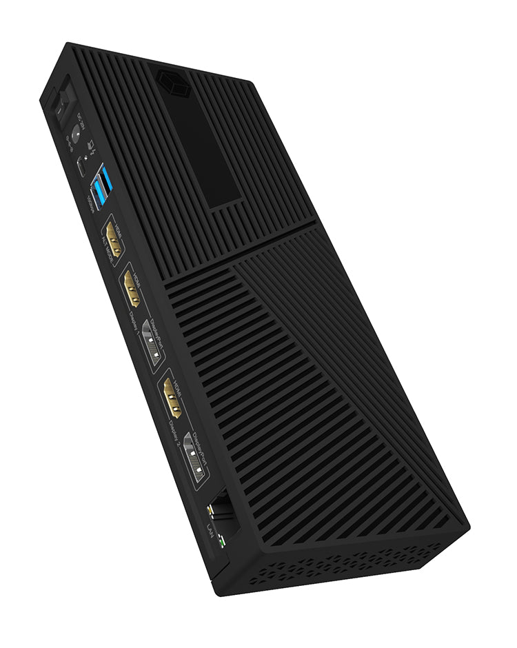 ICY BOX IB-DK2246AC, DisplayLink Notebook DockingStation, DisplayLink® und DP Alt Mode, 2x DisplayPort™ oder 2x HDMI® plus 1x HDMI® Schnittstelle bis zu 4096