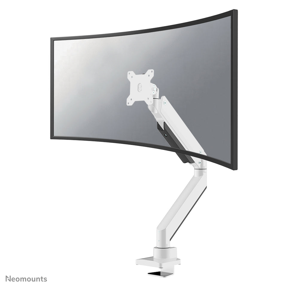 Bras de moniteur Neomounts NM-D775WHITEPLUS 10-49" - Ressort à gaz - Topfix - Arrêt 180°