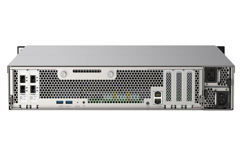 QNAP TS-h2490FU NAS Rack (2U) EPYC 7302P 256 GB DDR4 0 TB QuTS hero Schwarz, Grau