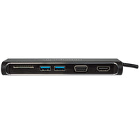 Manhattan 152631 laptop-dockingstation & portreplikator Kabelgebunden USB 3.2 Gen 1 (3.1 Gen 1) Type-C Schwarz