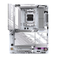GIGABYTE B850 AORUS ELITE WIFI7 ICE Motherboard - AMD Ryzen 9000 Serie CPUs, 14+2+2 Phasen digitales VRM, bis zu 8200MHz DDR5 (OC), 1xPCIe 5.0 + 2xPCIe 4.0 M.2, 2,5 LAN, WIFI 7, USB 3.2 Gen 2x2
