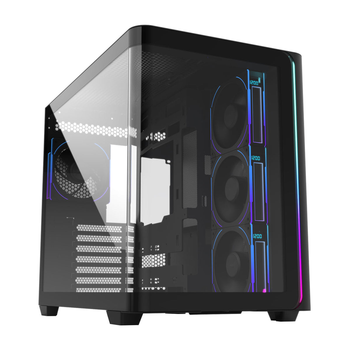 FSP M580-BP Plus Gehäuse Midi Tower mITX, mATX Schwarz ARGB