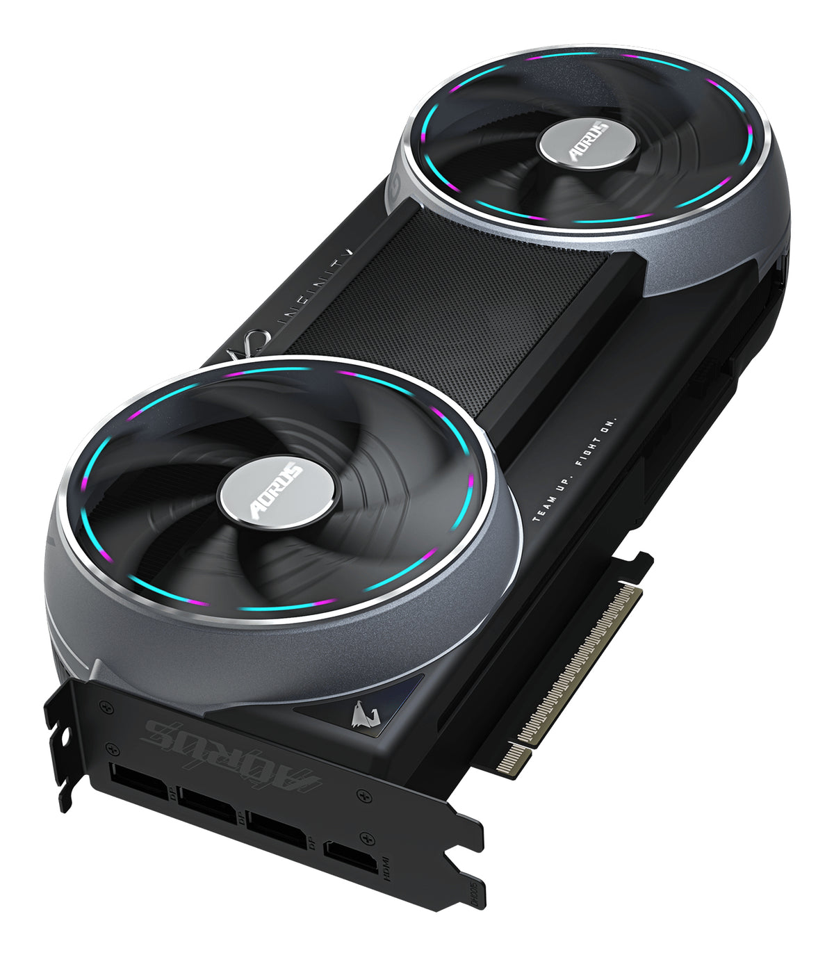 GIGABYTE AORUS GeForce RTX 5090 INFINITY 32G Grafikkarte – 32GB GDDR7, 512-bit, PCI-E 5.0, 2730 MHz Kern­takt, 3 × DP 2.1b, 1 × HDMI 2.1b, DLSS 4, GV-N5090AORUS IF-32GD