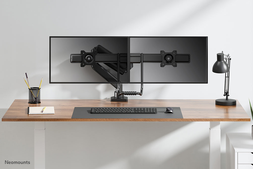 Neomounts DS75-450BL2 Monitorarm 17-32" - Gasfeder - Topfix - 180°-Stopp