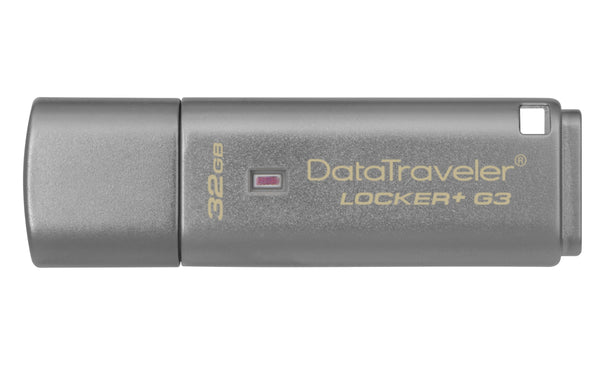 Kingston Technology DataTraveler Locker+ G3 32GB USB-Stick USB Typ-A 3.2 Gen 1 (3.1 Gen 1) Silber