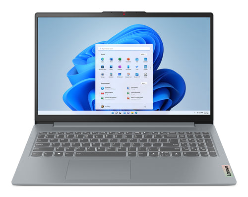 Lenovo IdeaPad Slim 3 15AMN8 AMD Ryzen™ 3 7320U Laptop 39,6 cm (15.6") Full HD 8 GB LPDDR5-SDRAM 512 GB SSD Wi-Fi 6 (802.11ax) Windows 11 Home Deutsch Grau