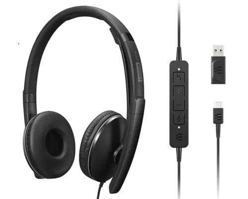Lenovo 4XD1M39029 Kopfhörer & Headset Kabelgebunden Kopfband USB Typ-C Schwarz