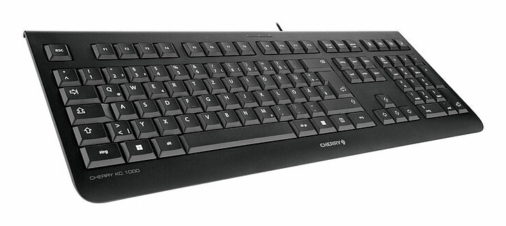 CHERRY KC 1000 Tastatur Heimbüro USB QWERTY Portuguesisch Schwarz