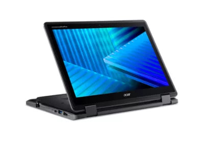 Acer TravelMate Spin B3 TMB312RN-31-TCO-P9GM Intel® N N250 Hybrid (2-in-1) 31 cm (12.2") Touchscreen WUXGA 16 GB LPDDR5x-SDRAM 256 GB SSD Wi-Fi 6E (802.11ax) Windows 11 Pro Education Schwarz