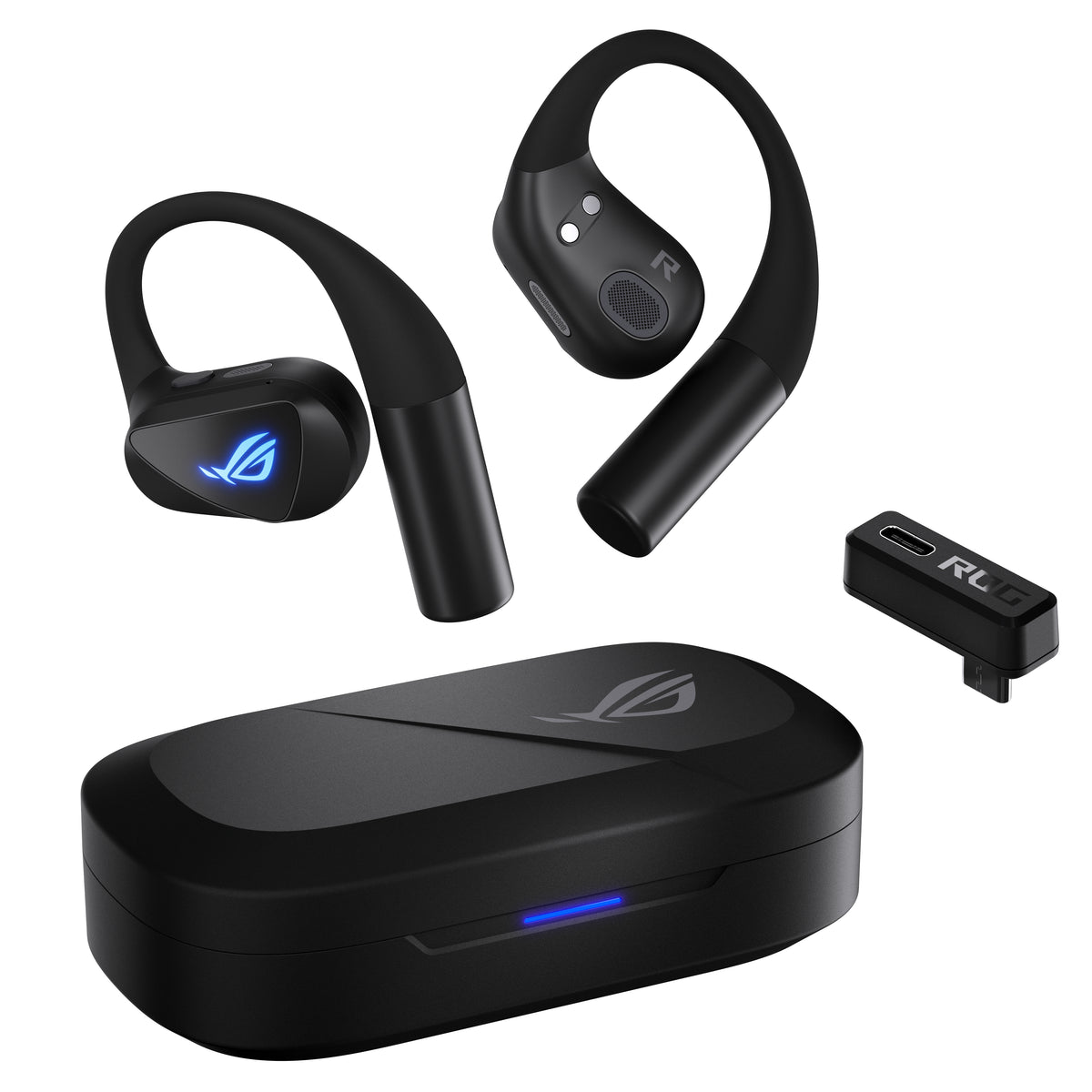 ASUS ROG Cetra Open Wireless Kopfhörer True Wireless Stereo (TWS) Ohrbügel Gaming Bluetooth Schwarz