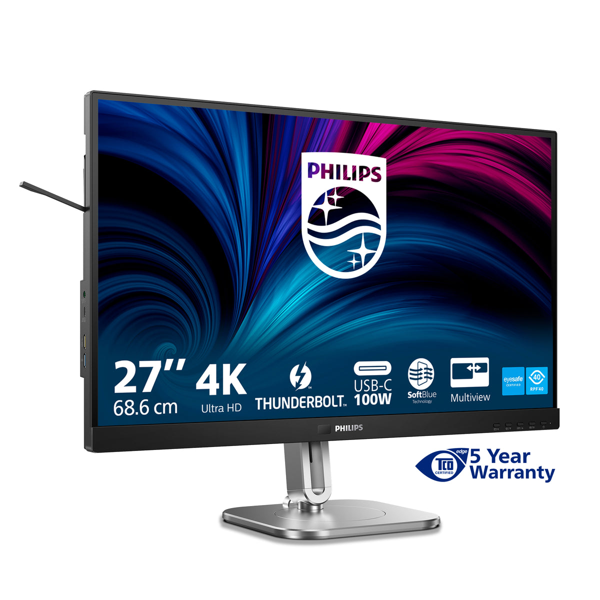 Philips 6000 series 27B2U6903/00 Computerbildschirm 68,6 cm (27") 3840 x 2160 Pixel 4K Ultra HD LED Anthrazit