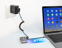 Manhattan 130691 laptop-dockingstation & portreplikator Kabelgebunden USB 3.2 Gen 1 (3.1 Gen 1) Type-C Grau