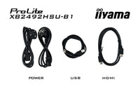 iiyama ProLite XB2492HSU-B1 Computerbildschirm 60,5 cm (23.8") 1920 x 1080 Pixel Full HD LED Schwarz