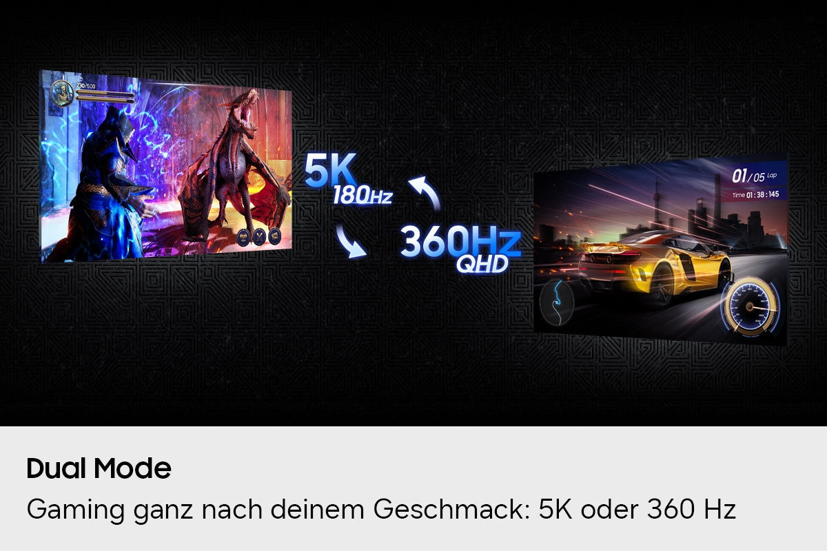Samsung 27" Odyssey G8 (G80HF) 5K 180Hz / QHD 360Hz Gaming Monitor