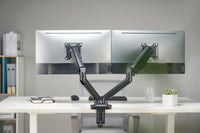 Equip 650121 17”–32” Voll beweglicher Zweifach-Gasfeder-Monitor/LCD-Tischhalter