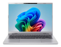 Acer Aspire 14 AI A14-61M-R03M Copilot+ PC AMD Ryzen AI 7 350 Laptop 35,6 cm (14") WUXGA 16 GB LPDDR5x-SDRAM 1 TB SSD Wi-Fi 6 (802.11ax) Windows 11 Home Silber