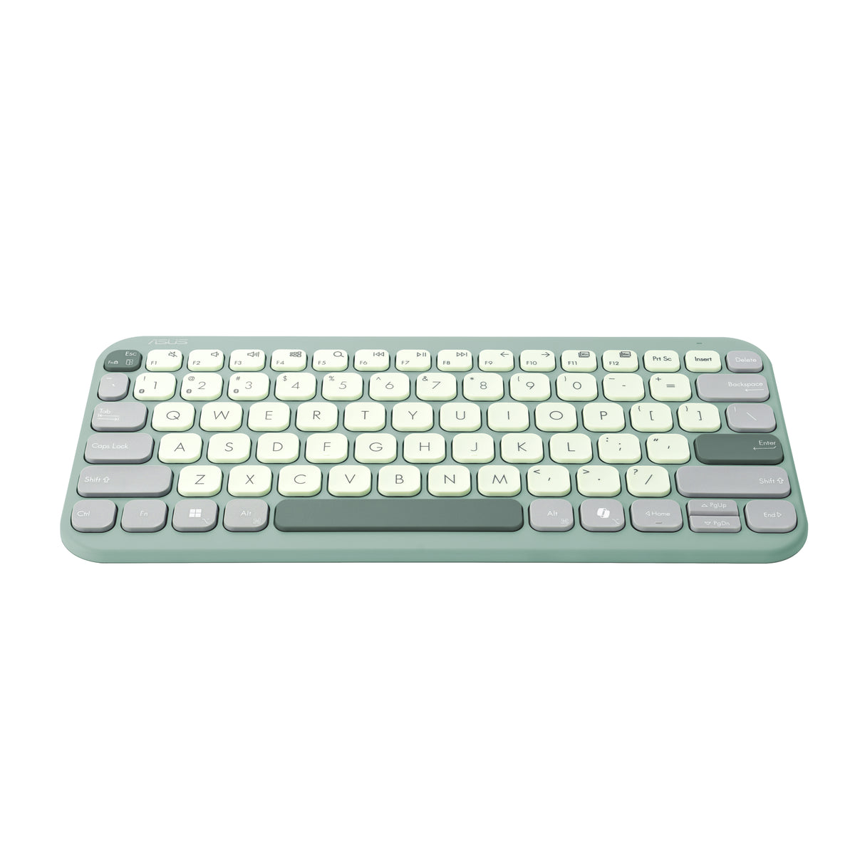 ASUS KW100 KEYBOARD/GN/GE/81 Tastatur Haus Bluetooth QWERTZ Deutsch Grün, Hellgrün