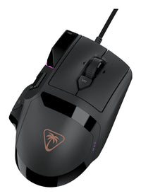 Turtle Beach Command Series MC3 Wired Gaming-Maus - optischer Owl-Eye-Sensor mit 30.000 DPI, 4D-Scrollrad, 1.000-Hz-Abtastrate, Titan Optical Switches, RGB-Beleuchtung