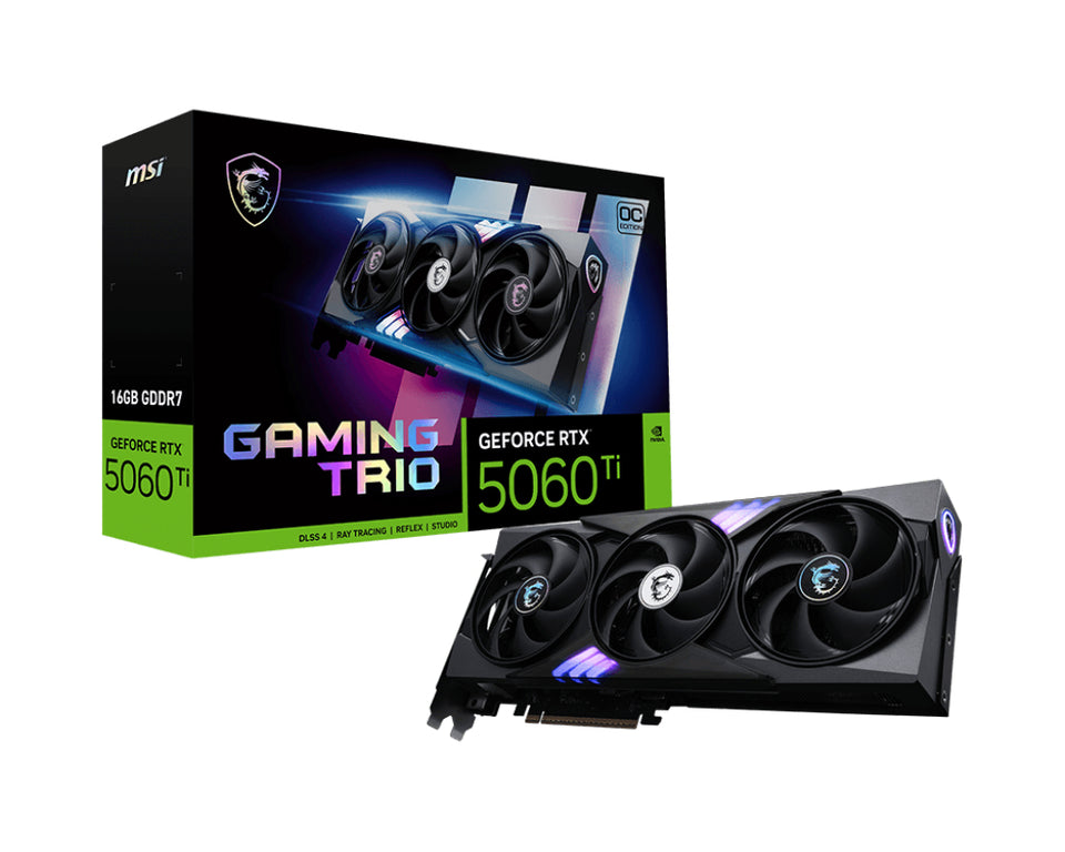 MSI GAMING GeForce RTX 5060 TI 16G TRIO OC NVIDIA 16 Go GDDR7