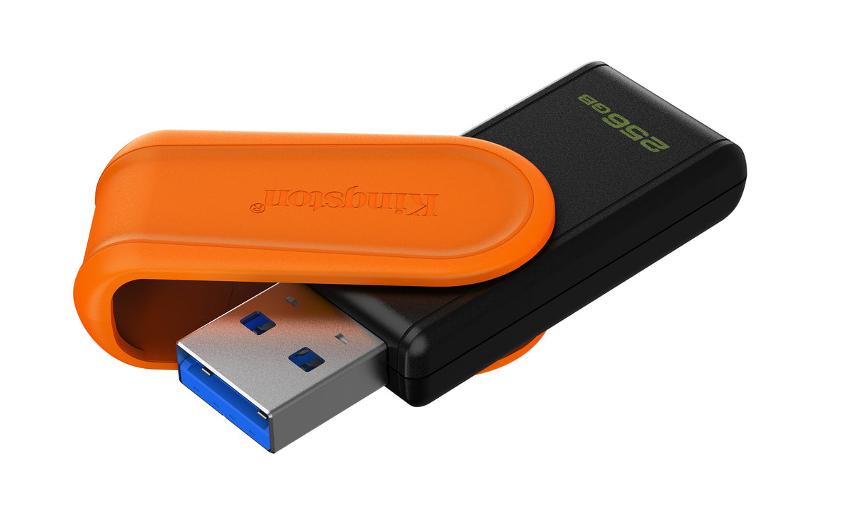 Kingston Technology DataTraveler 256GB Portable USB 3.2 Gen 1 Exodia S (Schwarz/Orange)