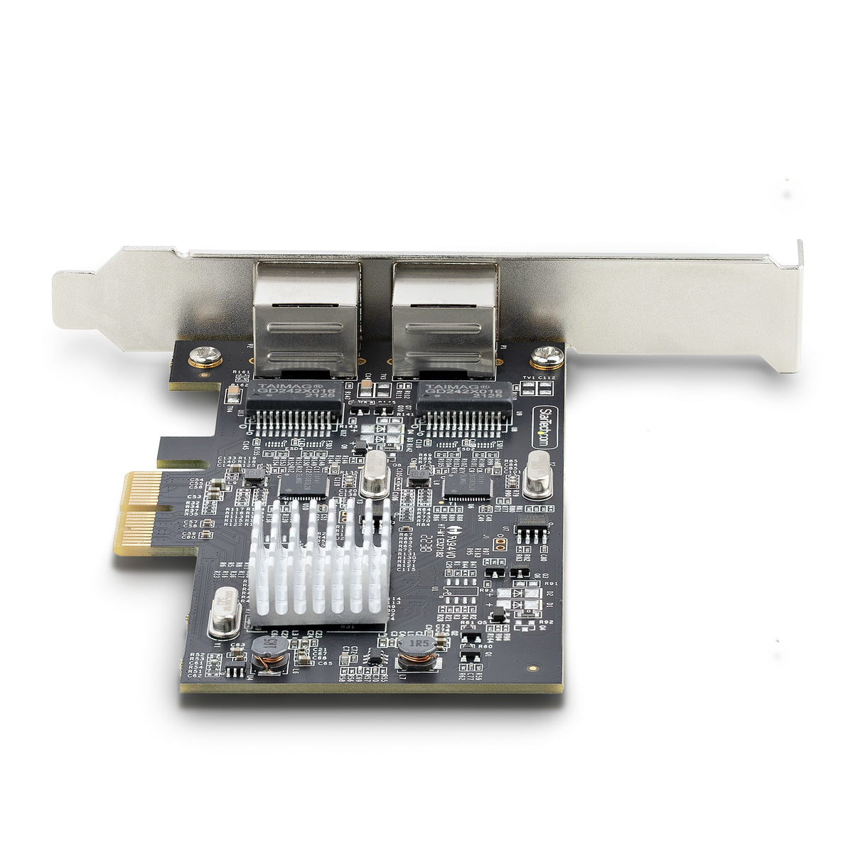 StarTech.com 2-Port 2.5 Gbit PCIe Netzwerkkarte, Intel I225-V, Dual-Port Computer LAN Karte, Multi-Gigabit NIC, PCI Express Server Netzwerkkarte, 2.5G Ethernet Adapter