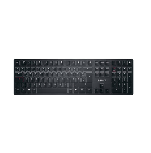 CHERRY KW X ULP Tastatur Universal USB + RF Wireless + Bluetooth QWERTZ Deutsch Schwarz