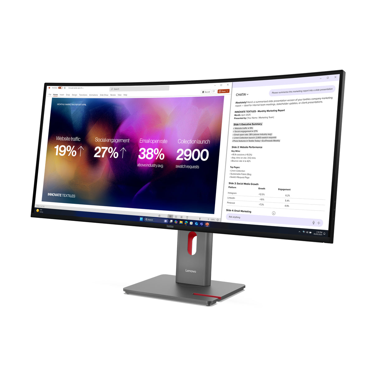 Lenovo ThinkVision P40WD-40 Monitor