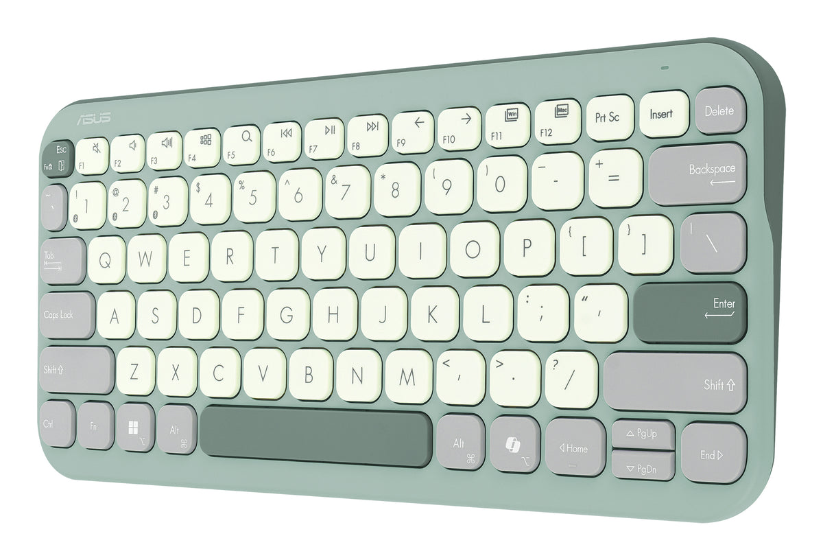 ASUS Marshmallow Keyboard KW100 Tastatur Haus Bluetooth QWERTZ Deutsch Grün